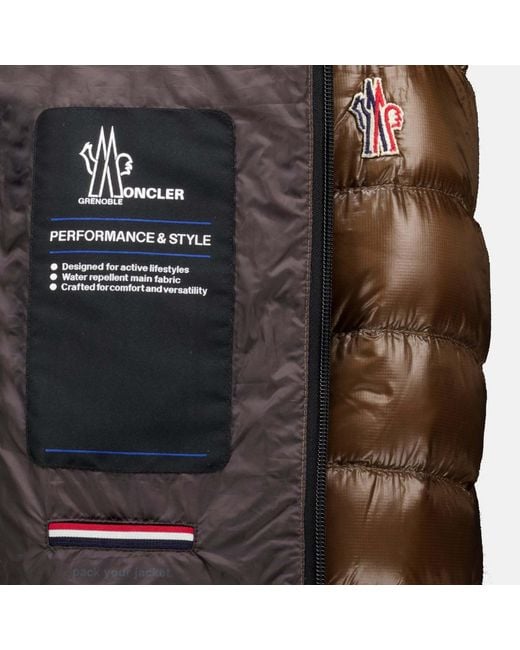 Moncler Brown Grenoble Hers Packable Insulated Ski Jacket for men