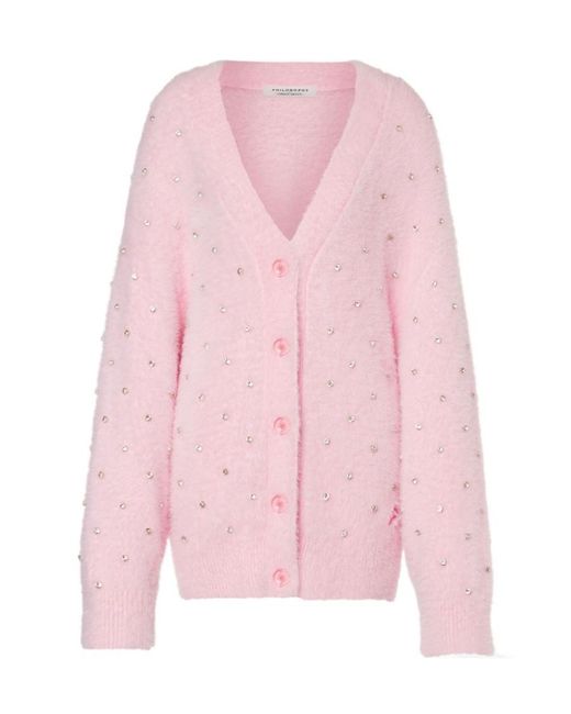 Philosophy Di Lorenzo Serafini Pink Long-Sleeved Sweater