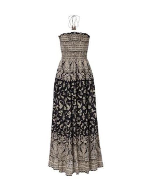 Veronica Beard White Crepe Maxi Dress