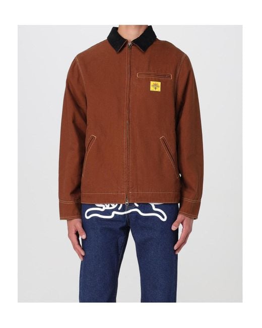 ICECREAM Brown Collared Casual Jacket for men