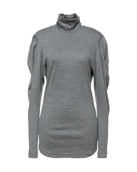Isabel Marant Gray Long Sleeve Turtleneck Top