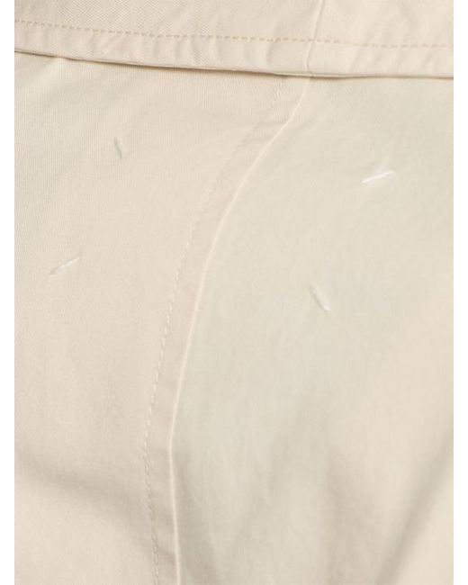 Maison Margiela Natural Long Cotton Trench Coat for men