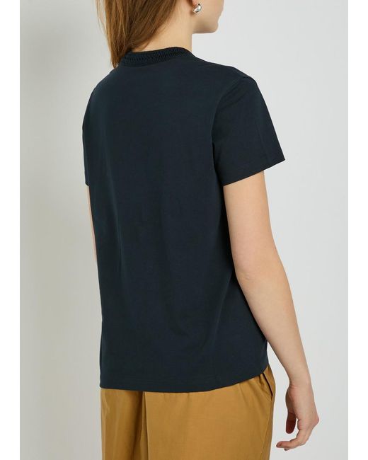 Moncler Black Cotton Crew Neck T-Shirt