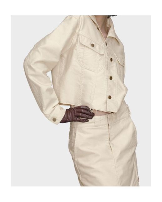 Maison Margiela Natural Vintage Effect Denim Jacket