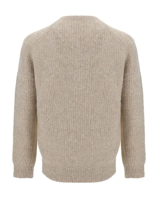 sunflower Gray Crew Neck Long-Sleeved Sweater for men