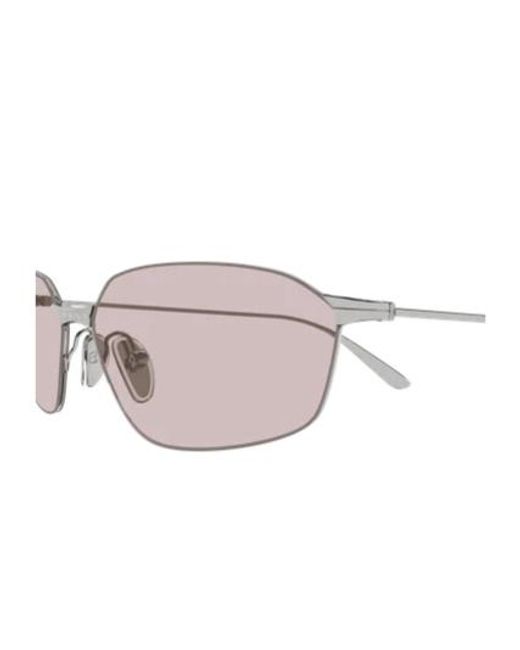 Balenciaga White Eyewear Rectangular Frame Sunglasses for men