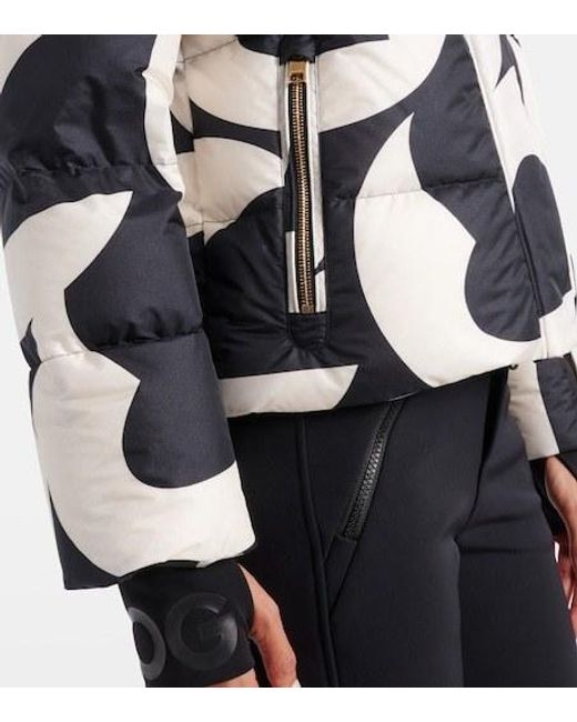 Bogner White Maja Printed Down Ski Jacket