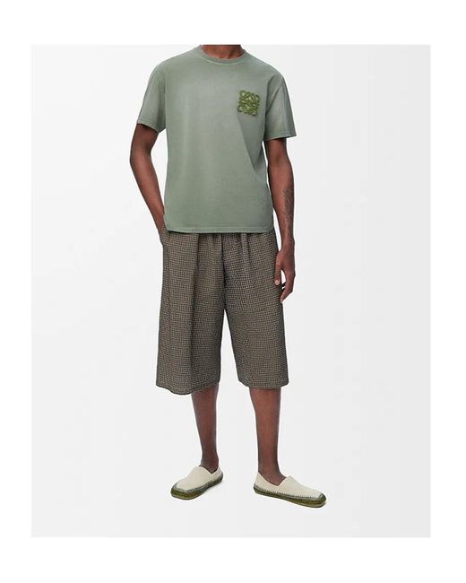 Loewe Green Relaxed Fit T-Shirt for men