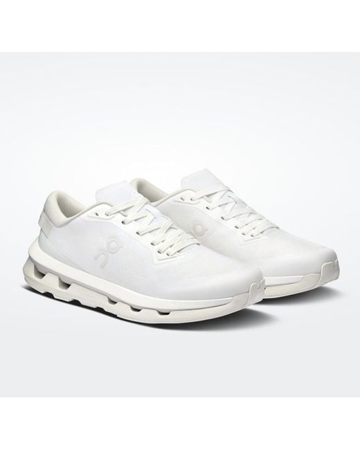 On Shoes White Cloudzone Low-Top Sneakers