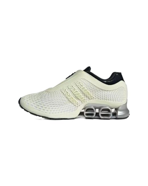 Adidas Originals White Megaride Zip-Front Gradient Sneakers for men
