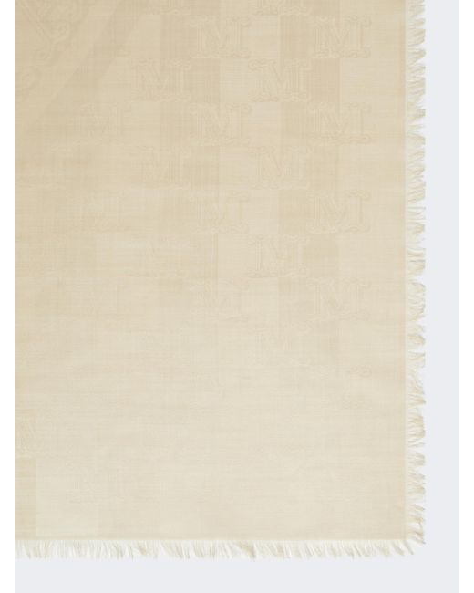 Max Mara Natural Dudy All-Over Patterned Scarf