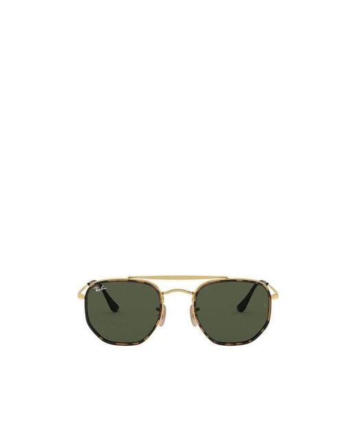 Ray-Ban Green Marshal Ii Hexagonal Frame Sunglasses
