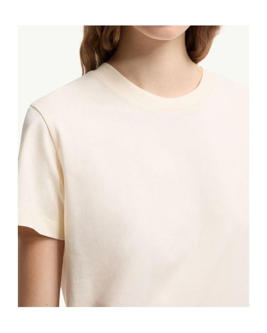 Moncler Natural Logo Patch T-Shirt