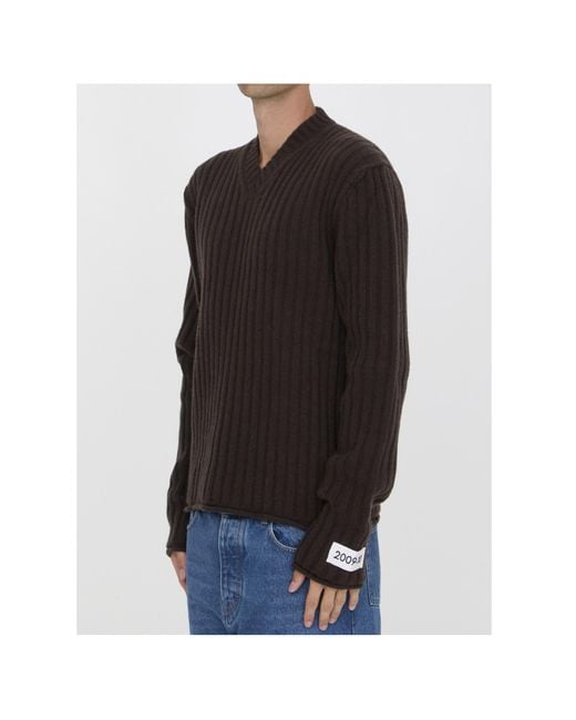 Dolce & Gabbana Black V-Neck Knitted Jumper for men