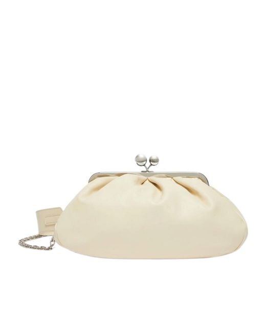 Weekend by Maxmara Natural Medium Pasticcino Chain-Strap Clutch Bag