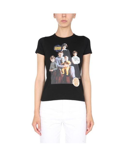 Raf Simons Black Family Portrait Printed T-Shirt