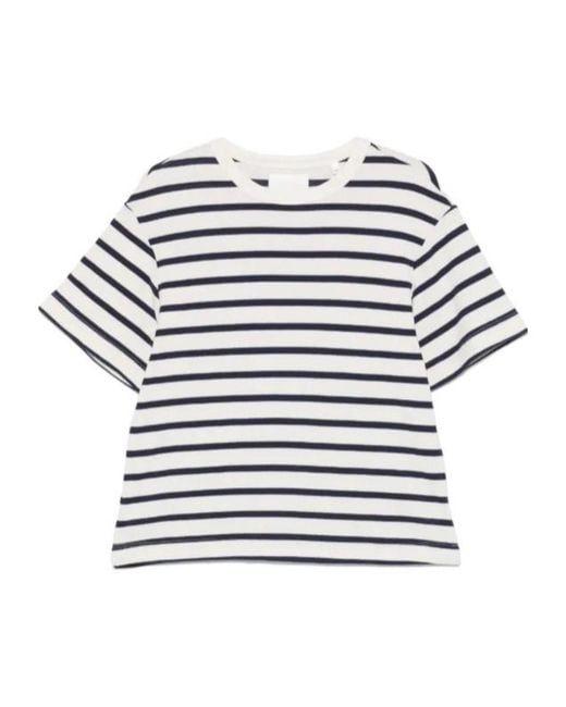 Citizens of Humanity White Striped T-Shirt