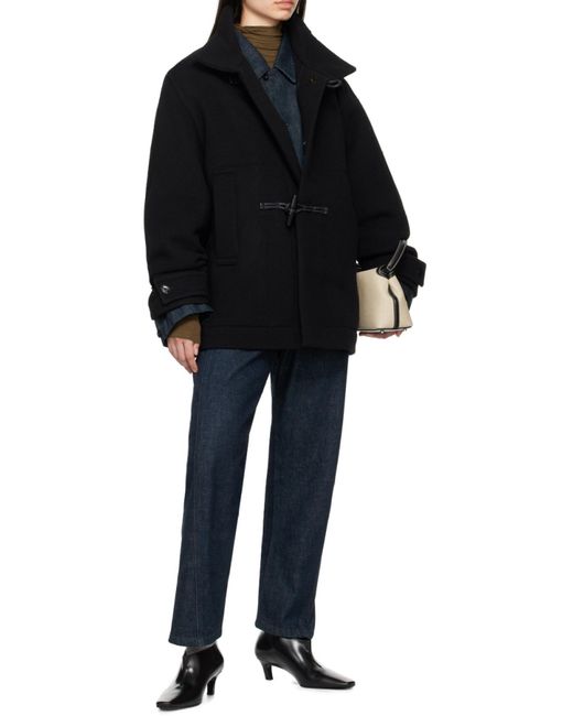 Lemaire Blue Boxy Collared Button-Up Denim Jacket