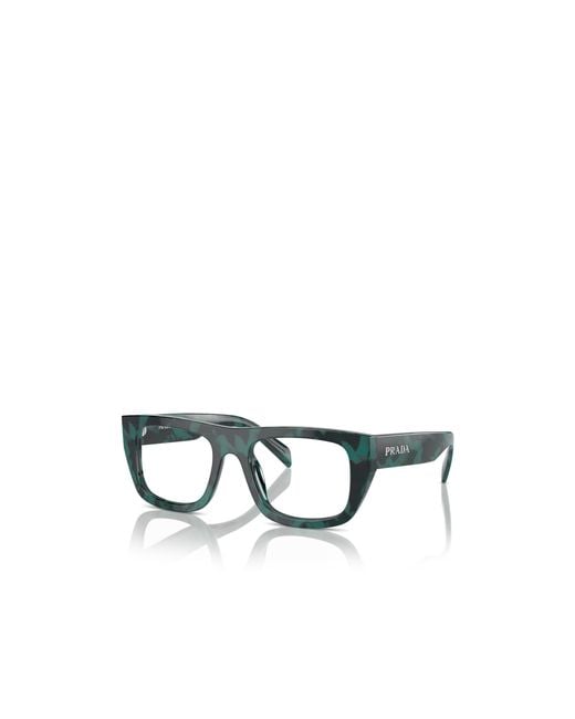 Prada White Eyewear Square Frame Glasses