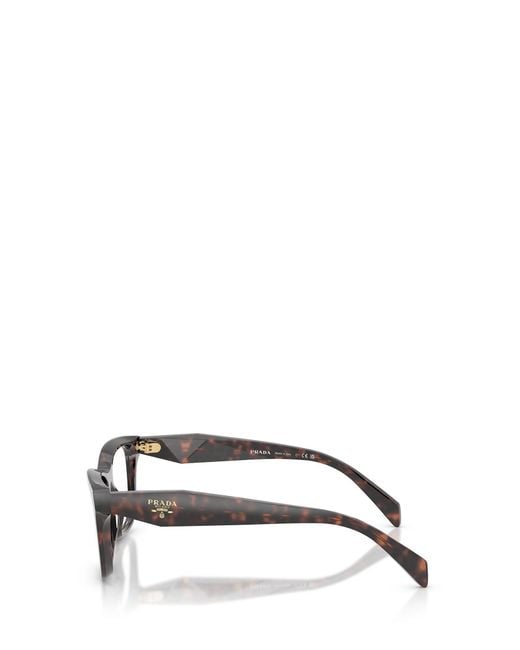 Prada White Eyewear Square Frame Glasses