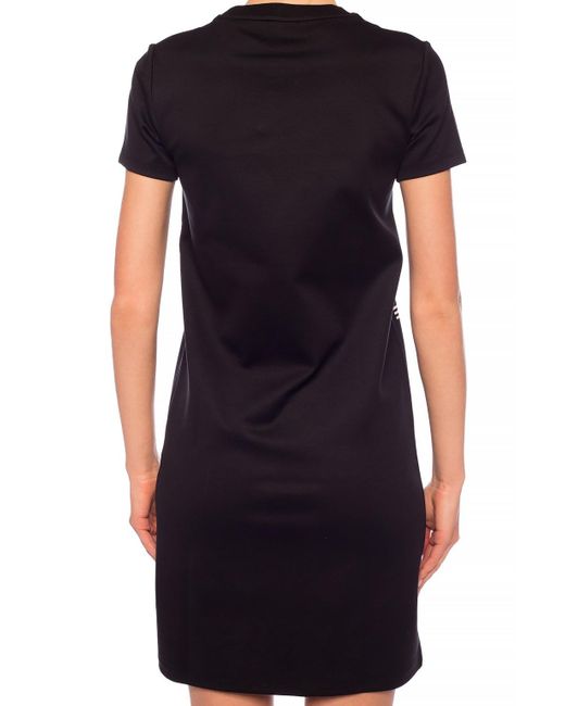 KENZO Black Logo Printed Dress
