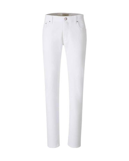 Jacob Cohen White Belt Loop Jeans for men