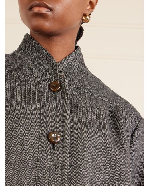 Blazé Milano Gray Coiba Virgin Wool-Blend Jacket