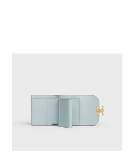 Céline Blue Small Flip Wallet