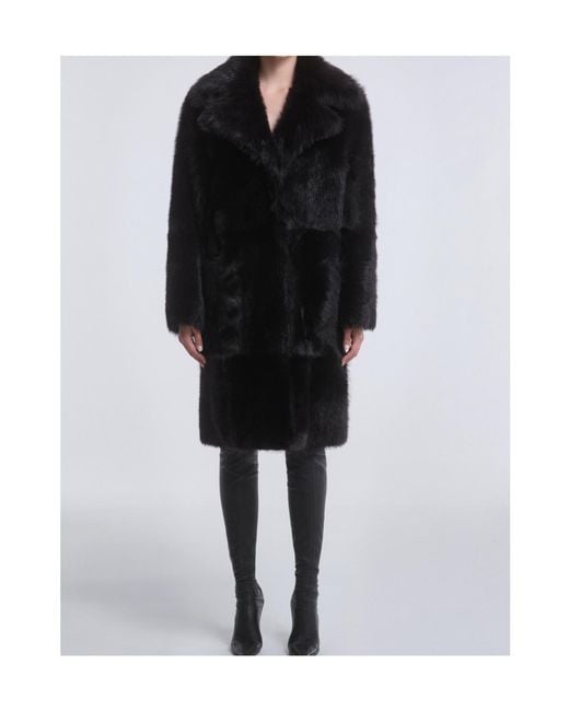 Nour Hammour Black Long-Sleeved Coat