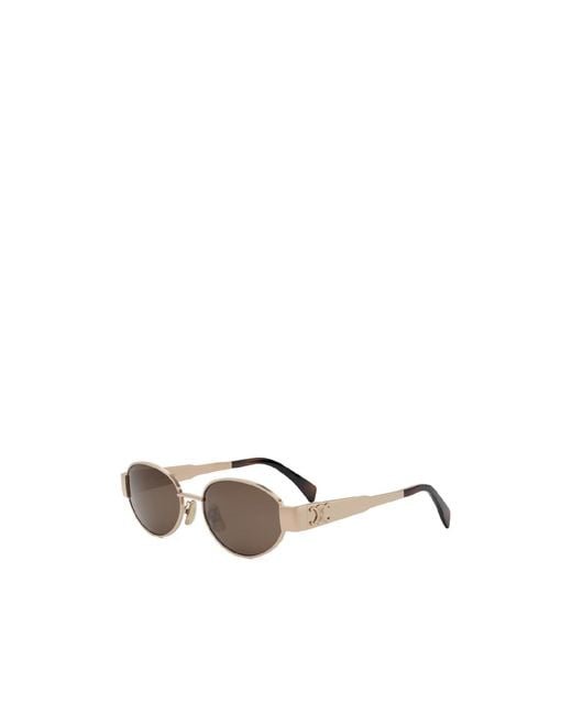 Céline White Elliptical Sunglasses