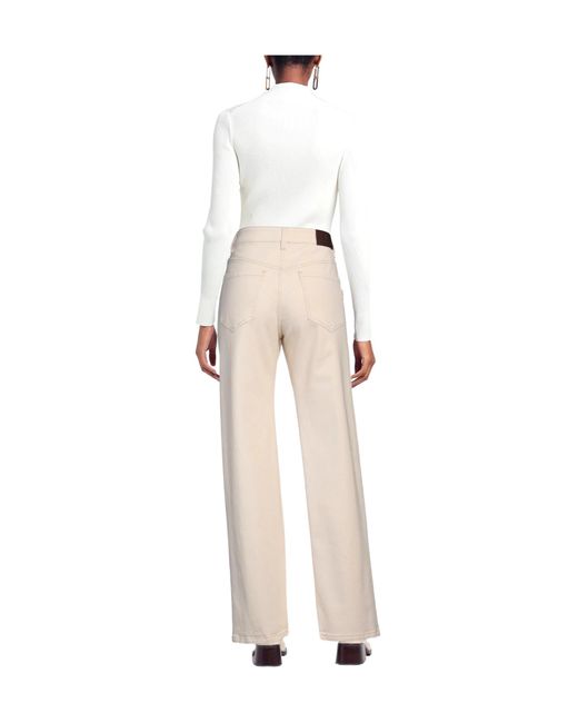 Brunello Cucinelli White Fashionable Loose-Fit Jeans