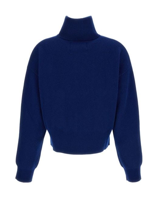 Extreme Cashmere Blue Zip Cardigan Xtra Cute