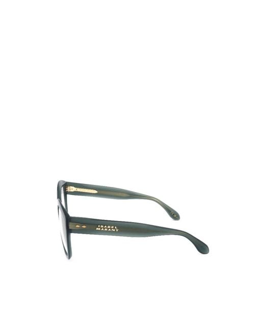 Isabel Marant White Full-Rimmed Glasses (With Non-Prescription Lenses)