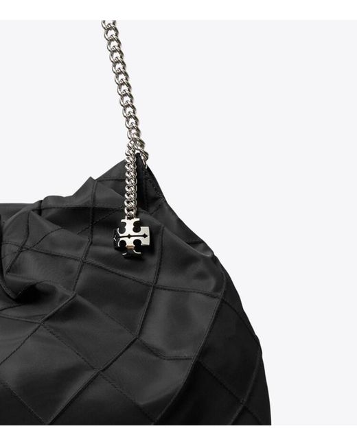 Tory Burch Black Fleming Hobo Bag