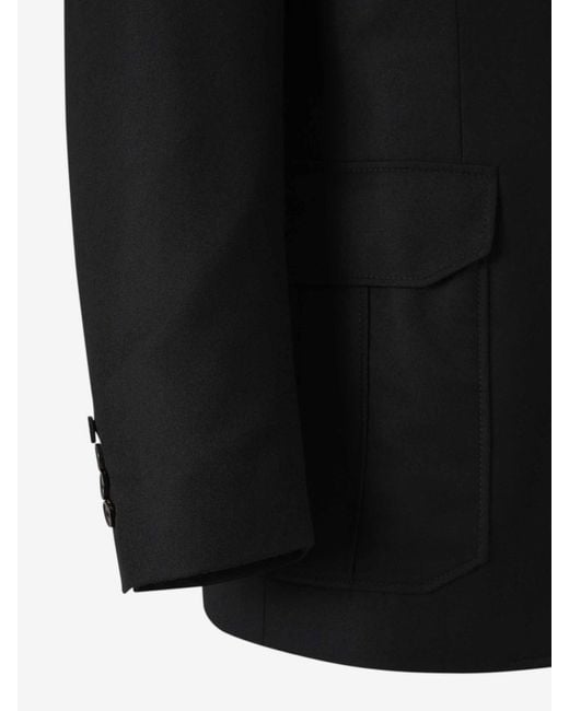 Brioni Black Wool Blazer for men
