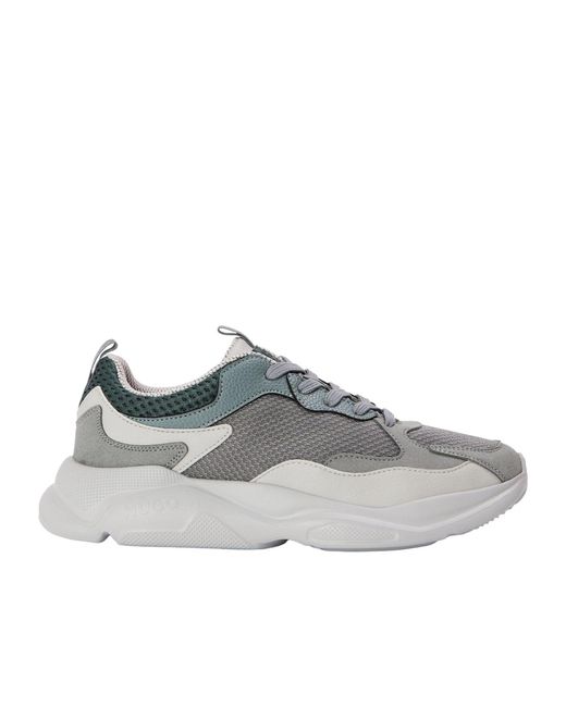 Boss Gray Runners Low-Top Trainers for men