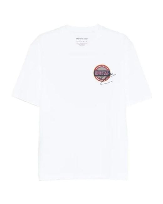 Martine Rose White Graphic T-Shirt for men