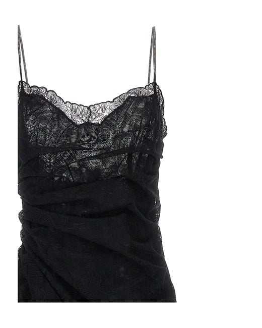 Ermanno Scervino Black Majolica Lace Dress