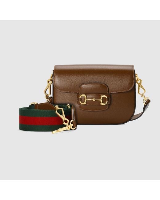 Gucci Brown Horsebit 1955 Mini Crossbody Bag