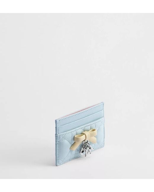 Dior Blue Lady Freesia Card Holder