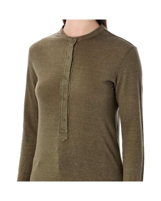 Isabel Marant Green Marant Étoile Lucy Linen T-Shirt