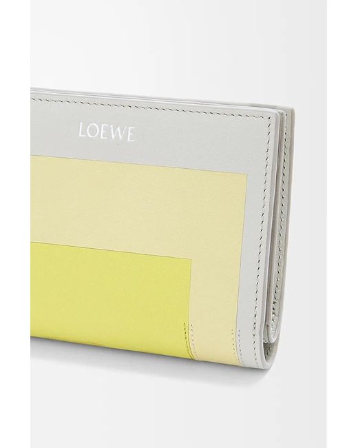 Loewe Yellow Logo Stamp Compact Wallet