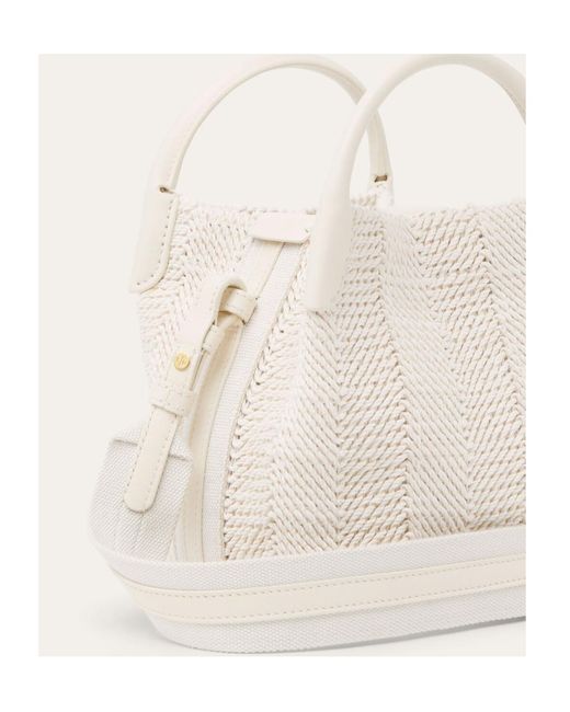 Loro Piana White Bale Mini Shoulder Bag
