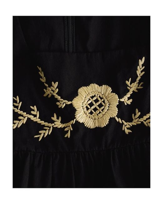 RED Valentino Black Square Neck Dress