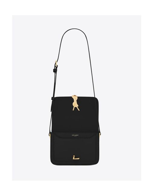 Saint Laurent Black Solferino Small Satchel Bag