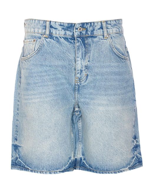 Represent Blue R 13 Denim Shorts for men
