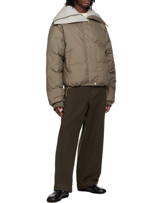 Entire studios Brown Gully Belted Wide-Leg Pants for men