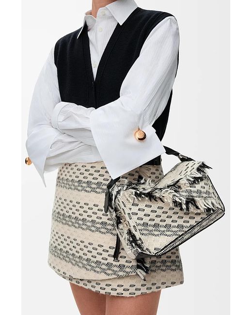 Loewe White Small Puzzle Handbag