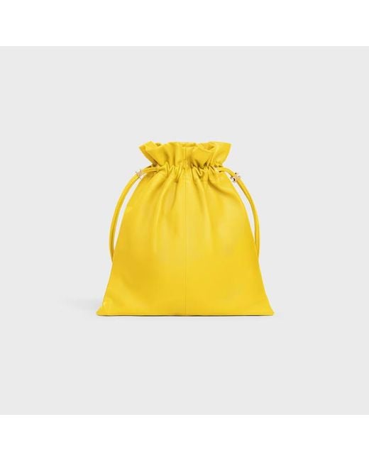 Céline Yellow Small Crystal Pouch