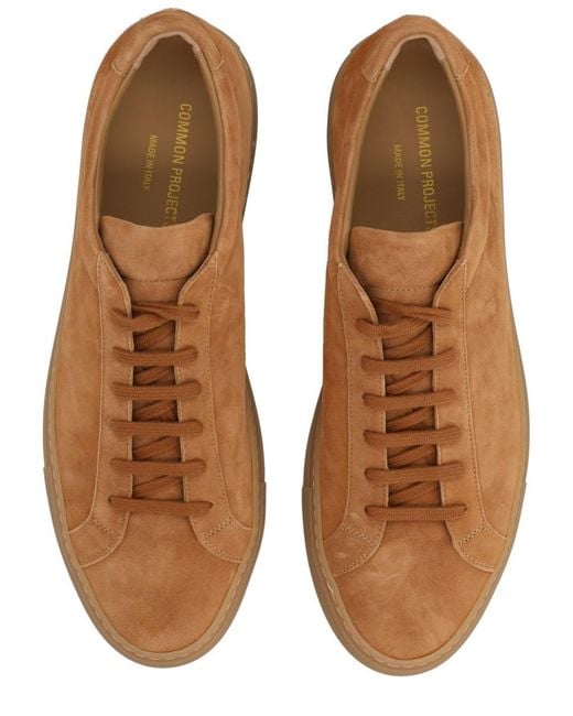 Common Projects Brown Achilles Premium Low-Top Sneakers for men